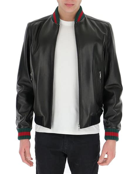 gucci learher jacket|Gucci original leather jacket.